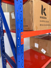 KT Plus Warehouse & Garage Shelf, Heavy Duty 4-Tier Storage Shelf with 300KG/shelf Rack Weight Capacity, Shelves Size 200 x 60 x 200 cm