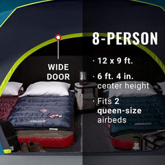 Coleman 8 Persons 366 x 274 cm Skydome Darkroom 8 Camping Tent