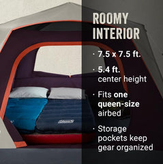 Coleman 4 Persons 7.5 x 7.5 Feet Skylodge 4 Instant Camping Tent