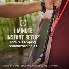 Coleman 4 Persons 7.5 x 7.5 Feet Skylodge 4 Instant Camping Tent