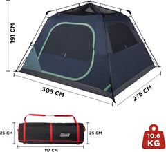 Coleman 6 Persons 10 x 9 Feet Skylodge 6 Instant Camping Tent