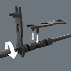 Wera | 05136700001 | 9108/2 PV | Mounting Tool for MC4 (Multi-Contact) Solar Cable | 2pc