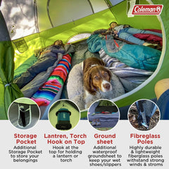 Coleman 6 Persons 305 x 305 cm Sundome 6 Camping Tent