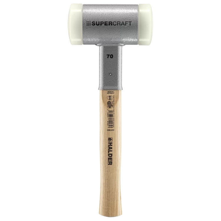 Halder | SUPERCRAFT Soft-Face Mallet | Non-Rebound + Hickory Handle - (Various Sizes)