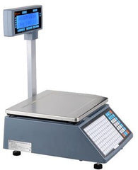 Eagle Pole Type Barcode Label Printing Weighing Scale, T30-EBR-Pole, 30 Kg, Black/Silver