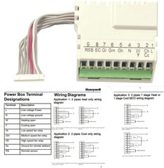 Honeywell Thermostat, T6861H2WG, 230V, Green Backlight