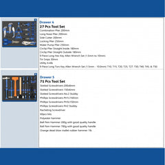 VTools 389Pcs Heavy-Duty Tool Cabinet with 7 Drawers