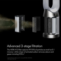 Dyson Cool Formaldehyde Air Purifier TP07, Wi-Fi Enabled, White & Silver Color with 2 Years Dyson Warranty
