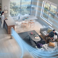 Dyson Cool formaldehyde Air Purifier TP09, Wi-Fi Enabled, White & Gold Color, 3 Pin UK/UAE Plug Original with 2 Years Dyson Warranty