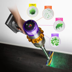 Dyson V15 Detect Absolute Cordless Yellow & Nickel Vacuum Cleaner with 4 Attachments and 2 Years Dyson Warranty