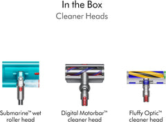 Dyson V15S Detect Submarine Wet & Dry Cordless Vacuum Cleaner Yellow & Nickel with 2 Years Dyson Warranty