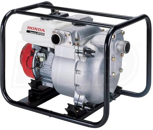 Honda® WT20XK4, 2 Inch, 163CC, Trash Pump Centrifugal Self Priming, Fuel Tank Capacity 3.1 L