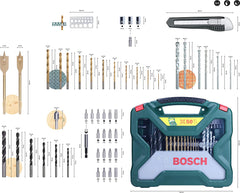 Bosch Screwdriver Bit and Tool Set, X-Line, 50PCS