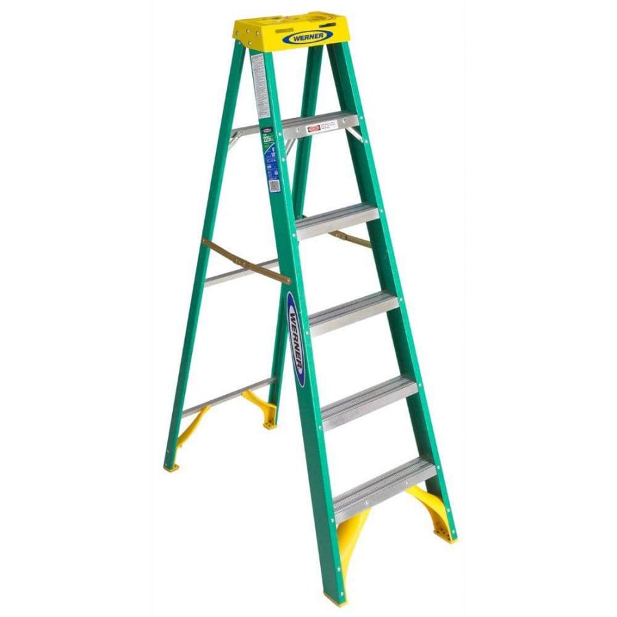 Altec Werner Step Ladder, 5906, 6 Steps, 1.82 Mtrs, 102 Kg Weight Capacity
