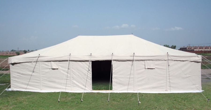 Arabic Style 5 x 10 Yards area size with Free Installation White Luxury Camping Tent with Iron Sticks