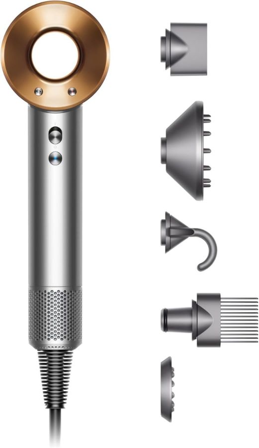 Dyson Supersonic™ Original with 2 Years Brand Warranty Nickel & Copper HD08 Hair Dryer, Authenticity Traceable on my dyson App