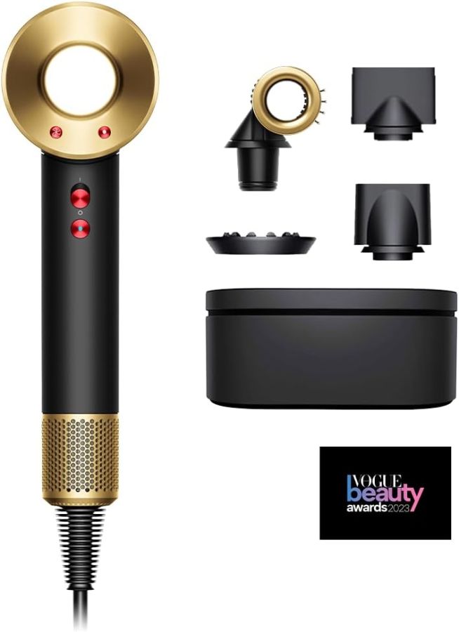 Dyson Supersonic™ Onyx Black & Gold HD15 Hair Dryer with 2 Years Warranty, 100% Original Product, Authenticity Traceable on my dyson App