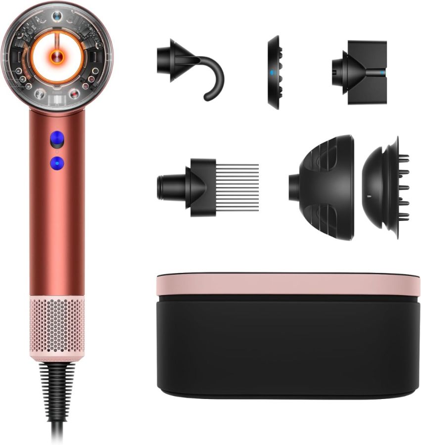 Dyson Supersonic Nural™ Original with 2 Years Brand Warranty Strawberry Bronze & Blush Pink HD16 Hair Dryer, Authenticity Traceable on my dyson App